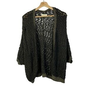 Urban Outfitters Staring At Stars Olive Green Knit Batwing Cardigan Sweater M